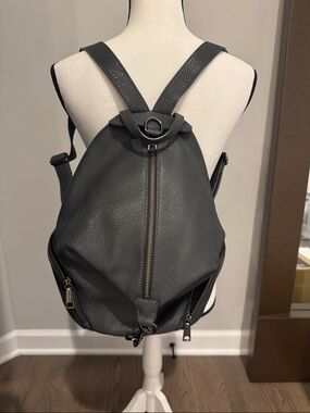 Rebecca Minkoff Julian Gray Leather purse Backpack
